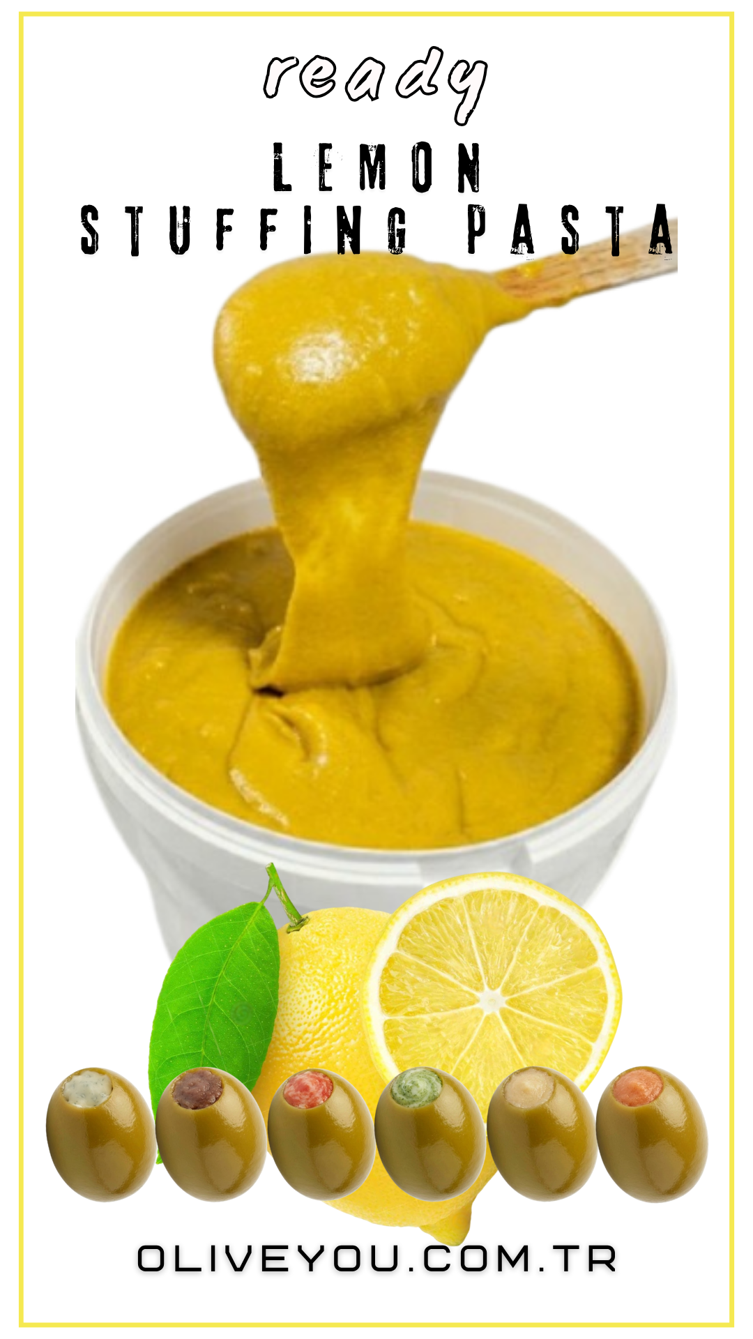 Limonlu Zeytin Dolgu Pastası