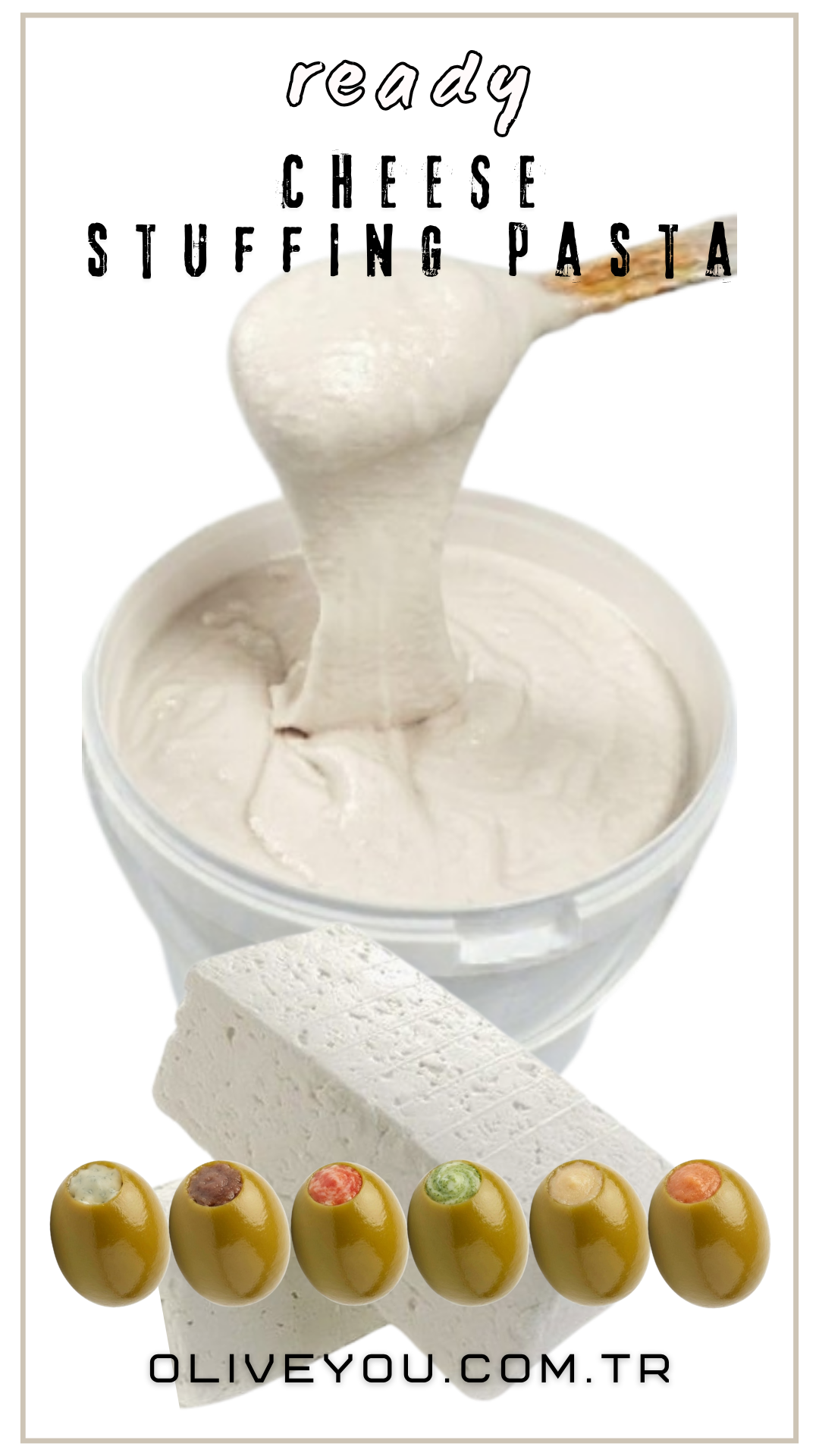 Peynirli Zeytin Dolgu Pastası