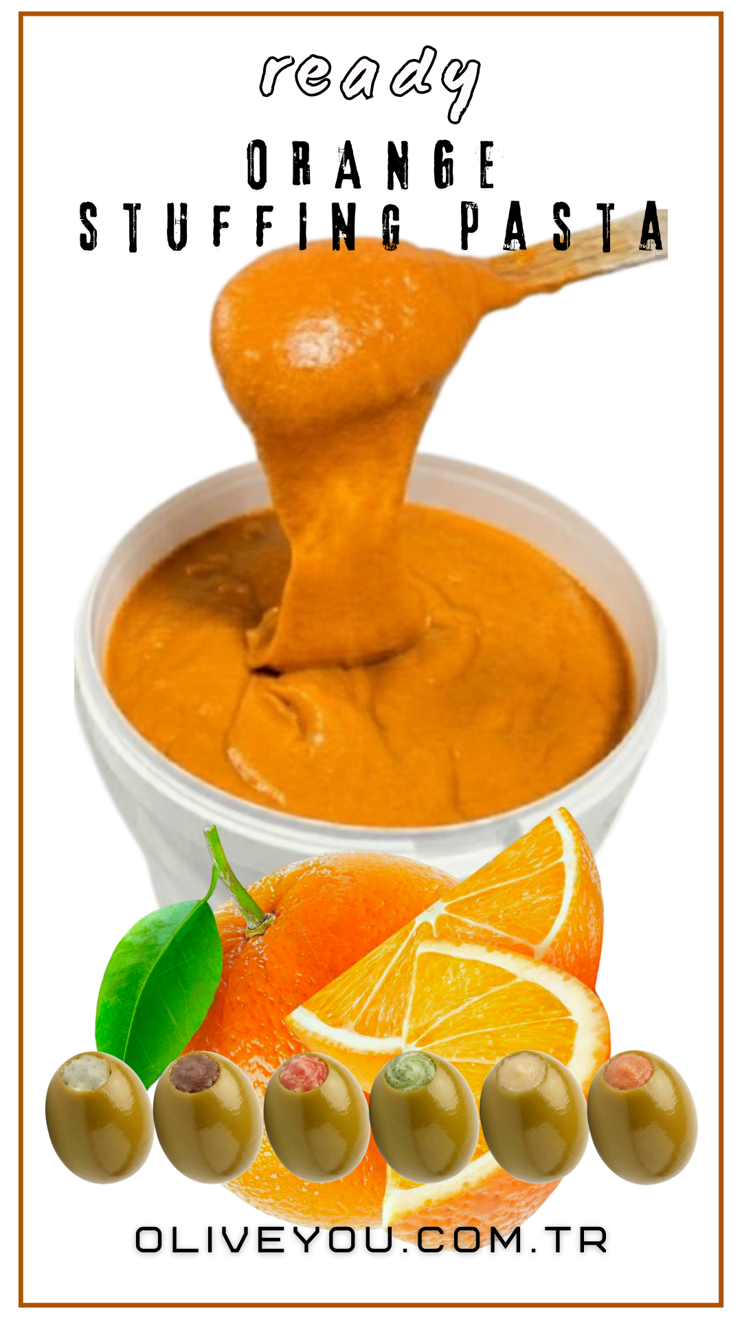 Portakallı Zeytin Dolgu Pastası